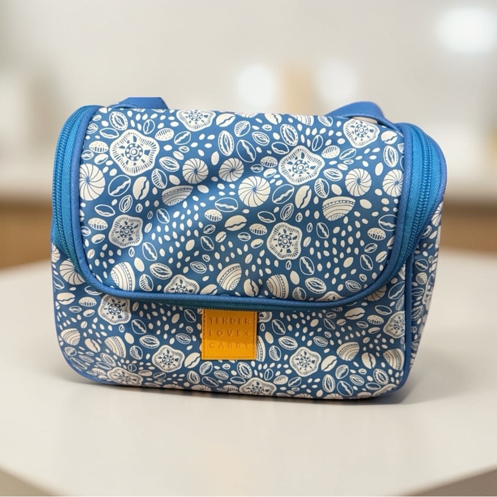 Blue and White Floral Lunch Bag